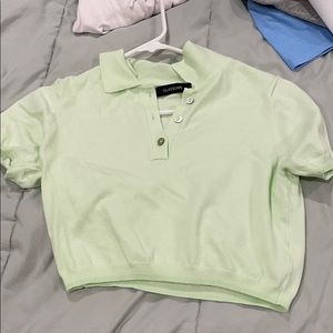 CROPPED POLO T SHIRT